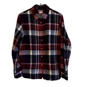 UNIQLO Grey Flannel Button Up